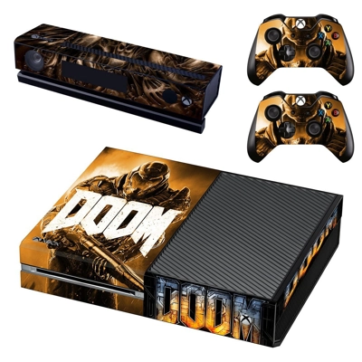 Doom video game decal skin for Xbox one Console and 2 Cont.. Doom video game decal skin for Xbox one Console and 2 Cont..