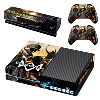 Watch dogs 2 decal skin for Xbox one Console and 2 Controllers