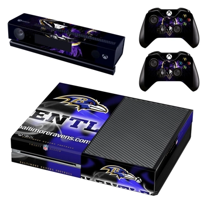 Baltimore Ravens decal skin for Xbox one Console and 2 Con.. Baltimore Ravens decal skin for Xbox one Console and 2 Con..