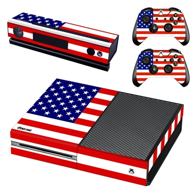 Flag of USA decal skin for Xbox one Console and 2 Controll.. Flag of USA decal skin for Xbox one Console and 2 Controll..