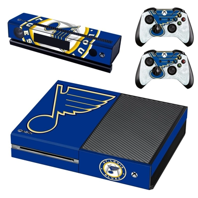 ST louis blues decal skin for Xbox one Console and 2 Contr.. ST louis blues decal skin for Xbox one Console and 2 Contr..