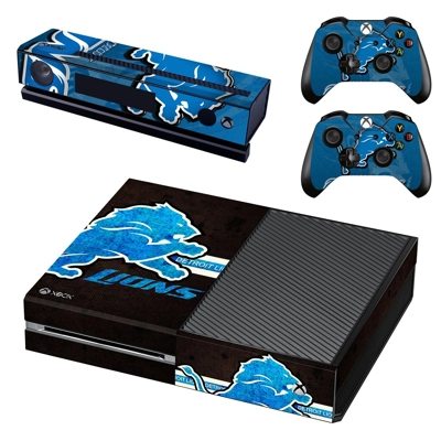 Detroit lions decal skin for Xbox one Console and 2 Contro.. Detroit lions decal skin for Xbox one Console and 2 Contro..