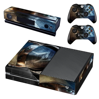 Watch dogs decal skin for Xbox one Console and 2 Controllers