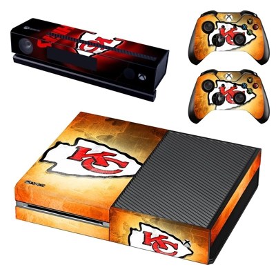 Kansas City Chiefs decal skin for Xbox one Console and 2 C.. Kansas City Chiefs decal skin for Xbox one Console and 2 C..