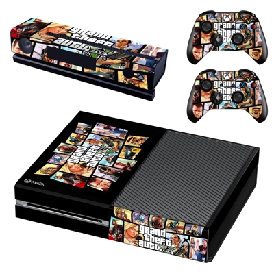 Grand Theft Auto V decal skin for Xbox one Console and 2 Controllers