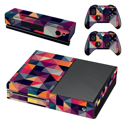 Colorfull Prism shape decal skin for Xbox one Console and 2 Controllers