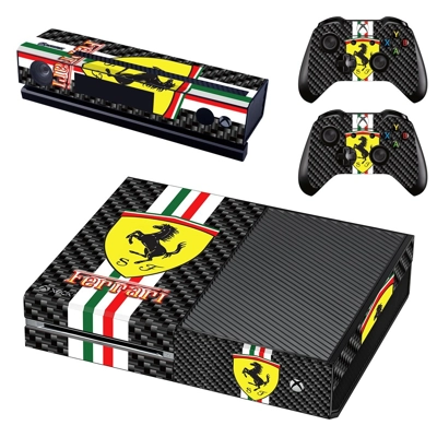 Ferrari decal skin for Xbox one Console and 2 Controllers