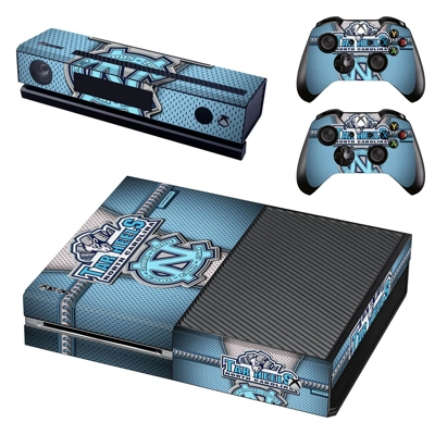 North Carolina Tar Heels decal skin for Xbox one Console and 2 Controllers