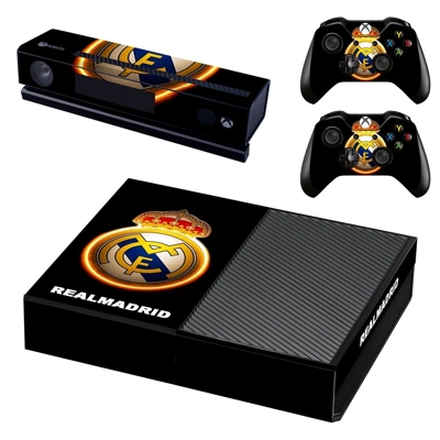 Real Madrid decal skin for Xbox one Console and 2 Controll.. Real Madrid decal skin for Xbox one Console and 2 Controll..