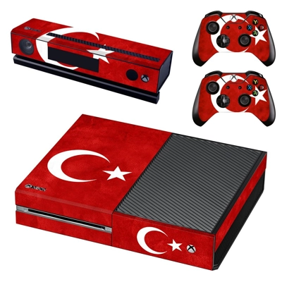 Turkey flag decal skin for Xbox one Console and 2 Controll.. Turkey flag decal skin for Xbox one Console and 2 Controll..
