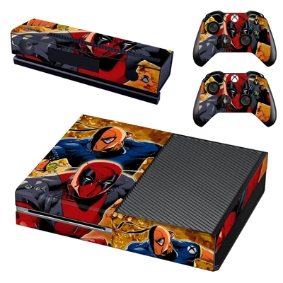 Deadpool decal skin for Xbox one Console and 2 Controllers