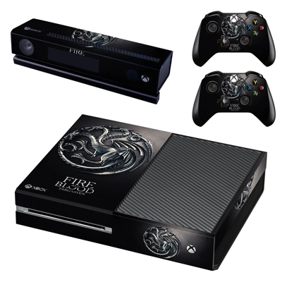 Fire and blood targaryen decal skin for Xbox one Console and 2 Controllers