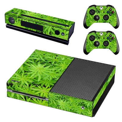 Weed decal skin for Xbox one Console and 2 Controllers