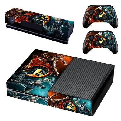 Mortal Kombat decal skin for Xbox one Console and 2 Controllers