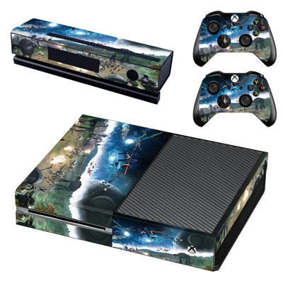 Space Satellite decal skin for Xbox one Console and 2 Cont..