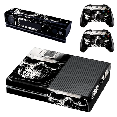 Skull decal skin for Xbox one Console and 2 Controllers