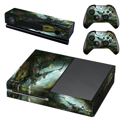 Destroyed Aircraft decal skin for Xbox one Console and 2 Controllers