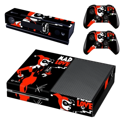 Harley Quinn decal skin for Xbox one Console and 2 Control.. Harley Quinn decal skin for Xbox one Console and 2 Control..