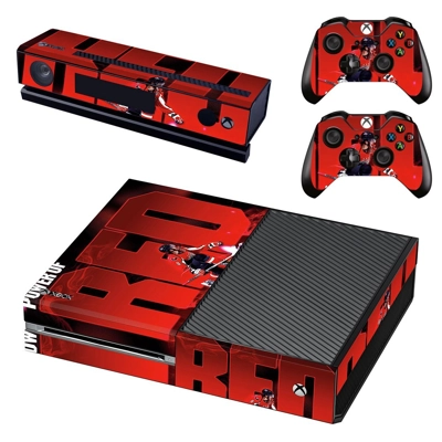 Powr of Red decal skin for Xbox one Console and 2 Controll.. Powr of Red decal skin for Xbox one Console and 2 Controll..
