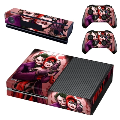 Joker & Harley Quinn decal skin for Xbox one Console and 2.. Joker & Harley Quinn decal skin for Xbox one Console and 2..
