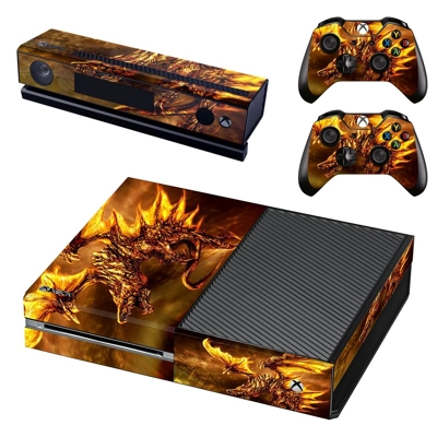 Fire dragon decal skin for Xbox one Console and 2 Controll.. Fire dragon decal skin for Xbox one Console and 2 Controll..