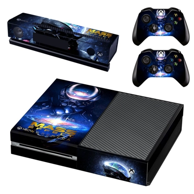 Mass Effect decal skin for Xbox one Console and 2 Controll.. Mass Effect decal skin for Xbox one Console and 2 Controll..