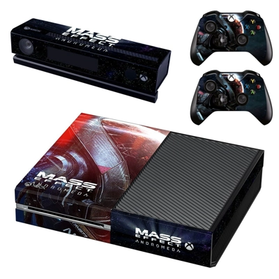 Mass Effect decal skin for Xbox one Console and 2 Controllers