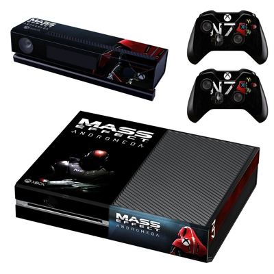 Mass Effect decal skin for Xbox one Console and 2 Controll.. Mass Effect decal skin for Xbox one Console and 2 Controll..