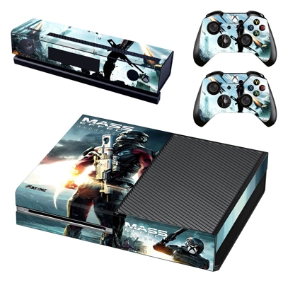 Mass Effect decal skin for Xbox one Console and 2 Controll.. Mass Effect decal skin for Xbox one Console and 2 Controll..