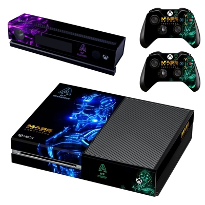 Mass Effect decal skin for Xbox one Console and 2 Controll.. Mass Effect decal skin for Xbox one Console and 2 Controll..