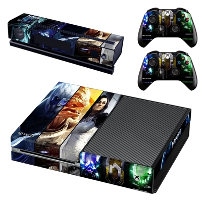Mass Effect decal skin for Xbox one Console and 2 Controll.. Mass Effect decal skin for Xbox one Console and 2 Controll..