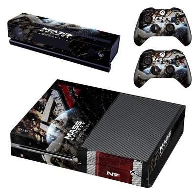 Mass Effect decal skin for Xbox one Console and 2 Controll.. Mass Effect decal skin for Xbox one Console and 2 Controll..