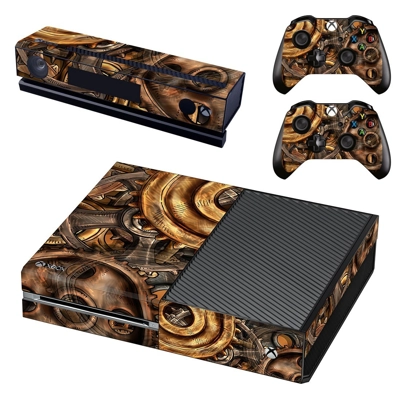 Copper Gears decal skin for Xbox one Console and 2 Control.. Copper Gears decal skin for Xbox one Console and 2 Control..