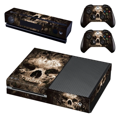 Burned Skull decal skin for Xbox one Console and 2 Control.. Burned Skull decal skin for Xbox one Console and 2 Control..