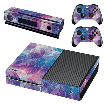 Vector circle pattern decal skin for Xbox one Console and 2 Controllers