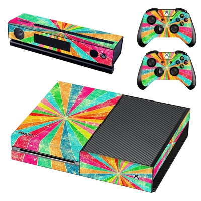 Rainbow umbrella pattern decal skin for Xbox one Console a.. Rainbow umbrella pattern decal skin for Xbox one Console a..