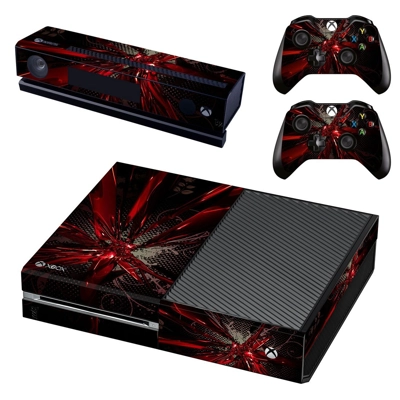 Red abstract fall decal skin for Xbox one Console and 2 Co.. Red abstract fall decal skin for Xbox one Console and 2 Co..