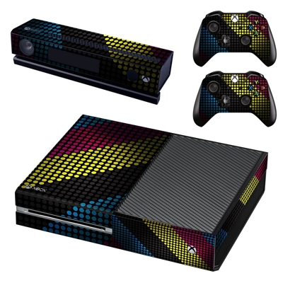 Colorful dots pattern decal skin for Xbox one Console and 2 Controllers