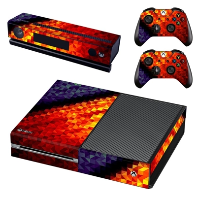 Prismic pattern decal skin for Xbox one Console and 2 Controllers