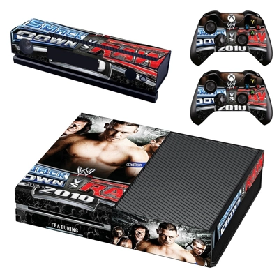 WWE game decal skin for Xbox one Console and 2 Controllers WWE game decal skin for Xbox one Console and 2 Controllers