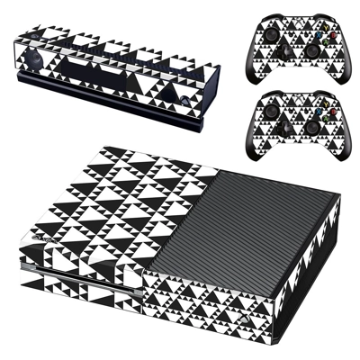 Traingle pattern decal skin for Xbox one Console and 2 Controllers
