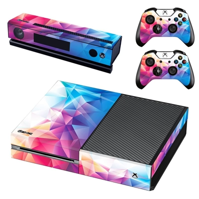 Geomatric pattern decal skin for Xbox one Console and 2 Controllers