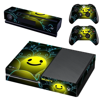 Smiley face decal skin for Xbox one Console and 2 Controll.. Smiley face decal skin for Xbox one Console and 2 Controll..