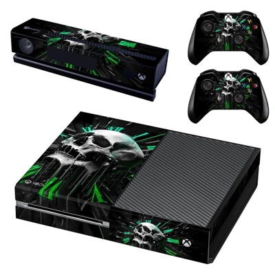 Clock skull decal skin for Xbox one Console and 2 Controll.. Clock skull decal skin for Xbox one Console and 2 Controll..