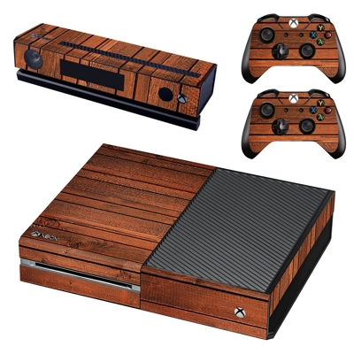 Red wood decal skin for Xbox one Console and 2 Controllers Red wood decal skin for Xbox one Console and 2 Controllers