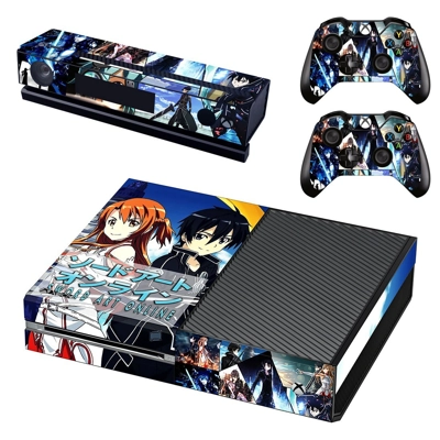 Sword art online decal skin for Xbox one Console and 2 Con.. Sword art online decal skin for Xbox one Console and 2 Con..