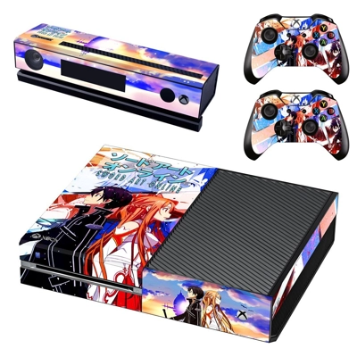 Sword art online decal skin for Xbox one Console and 2 Con.. Sword art online decal skin for Xbox one Console and 2 Con..