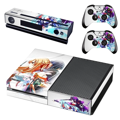 Sword art online decal skin for Xbox one Console and 2 Con.. Sword art online decal skin for Xbox one Console and 2 Con..