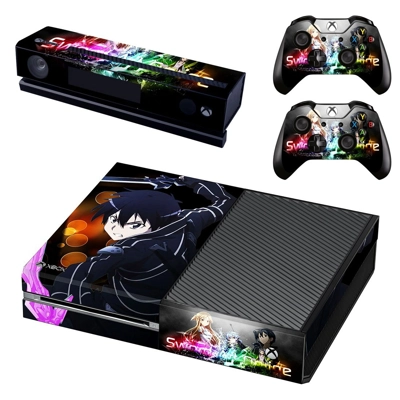 Sword art online decal skin for Xbox one Console and 2 Con.. Sword art online decal skin for Xbox one Console and 2 Con..