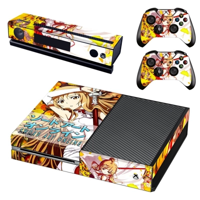 Sword art online decal skin for Xbox one Console and 2 Con.. Sword art online decal skin for Xbox one Console and 2 Con..